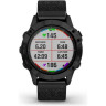 Часы GARMIN FENIX 6 SAPPHIRE BLACK DLC WITH HEATHERED BLACK NYLON BAND 10615
