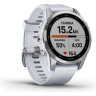 Часы GARMIN FENIX 7S SILVER WITH WHITESTONE BAND 010-02539-03