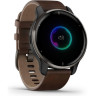 Часы GARMIN VENU 2 PLUS BLUE-GRAY STAINLESS STEEL BEZEL WITH BLUE-GRAY ENVELOPE AND BROWN LEATHER STRAP 11167