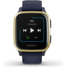 Часы GARMIN VENU SQ – MUSIC EDITION ROSE GOLD ALUMINUM BEZEL WITH BLACK CASE AND SILICONE BAND 10804