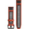 Ремешок GARMIN QUICKFIT FLAME RED/GRAPHITE (FENIX 7S PRO) 11608