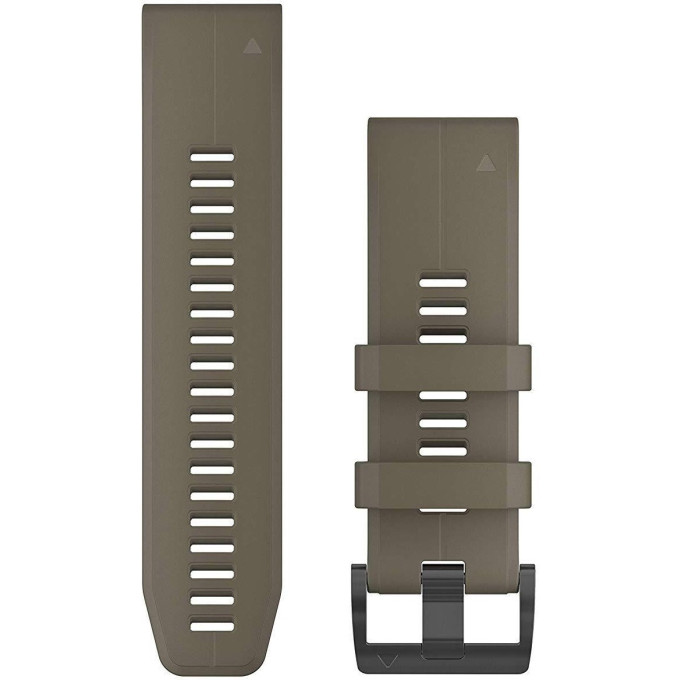 Ремешок сменный для GARMIN Fenix 5XPlus 26mm QuickFit Coyote TanSilicone Band 010-12741-04